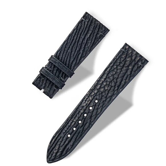 Real Shark Skin Watch Strap – Luxury Edition Black Matte main image 4